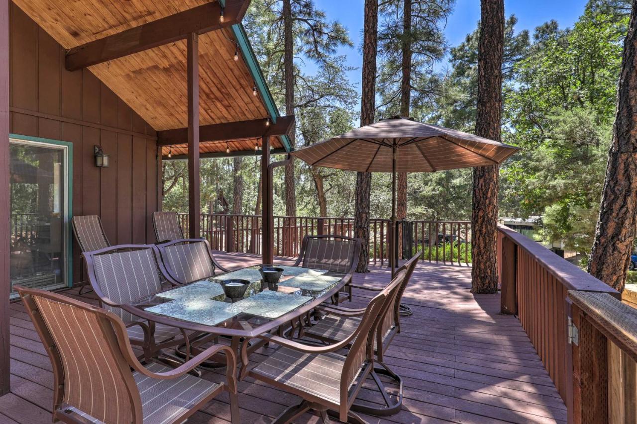 Rustic-Chic Prescott Cabin With Deck In Wooded Area! Exterior photo