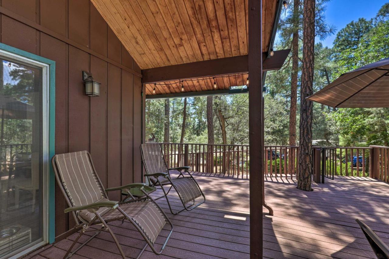 Rustic-Chic Prescott Cabin With Deck In Wooded Area! Exterior photo